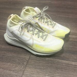Nike White and Yellow Athletic Shoes